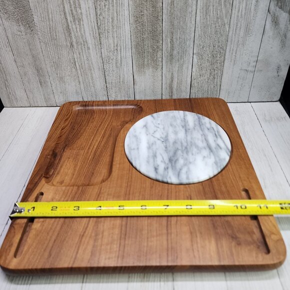 Vintage Mid Century Dolphin Genuine Teakwood Cheeseboard Tray - Picture 6 of 7